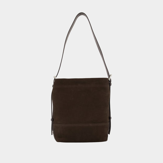 Small Belted Shoulder Bag - Lemaire - Leather - Brown