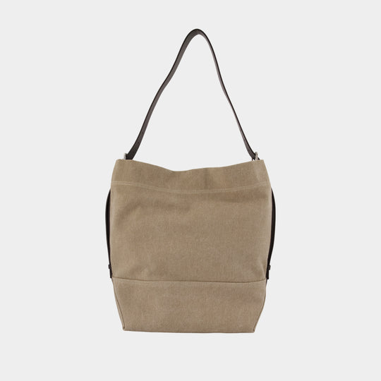 Belted Shoulder Bag - Lemaire - Leather - Beige