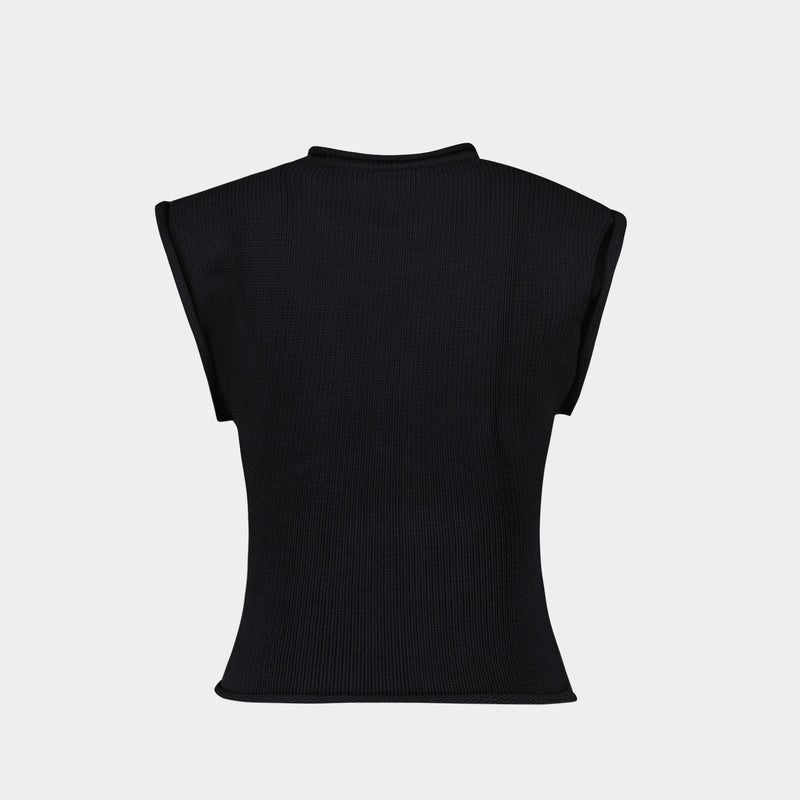 Tank Top - Courreges - Cotton - Black