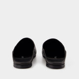 Heritage Shadow Mules - Courreges - Leather - Black