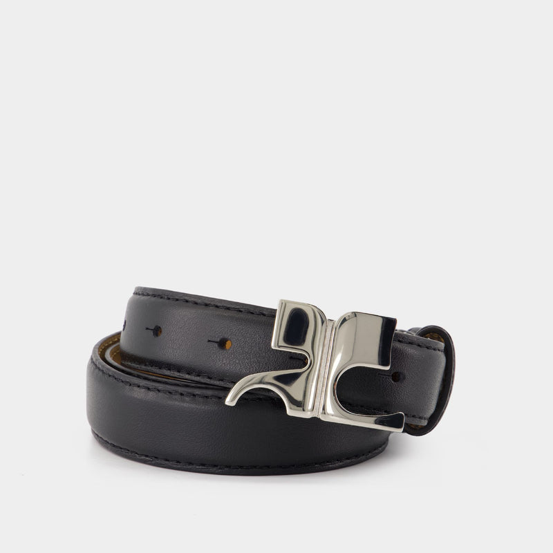 Ac Belt - Courreges - Leather - Black