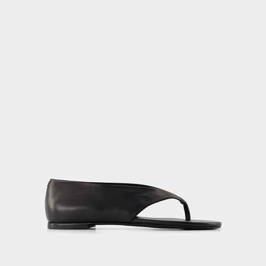 Sandals - Courreges - Leather - Black