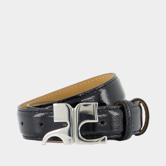 Ac Belt - Courreges - Leather - Black