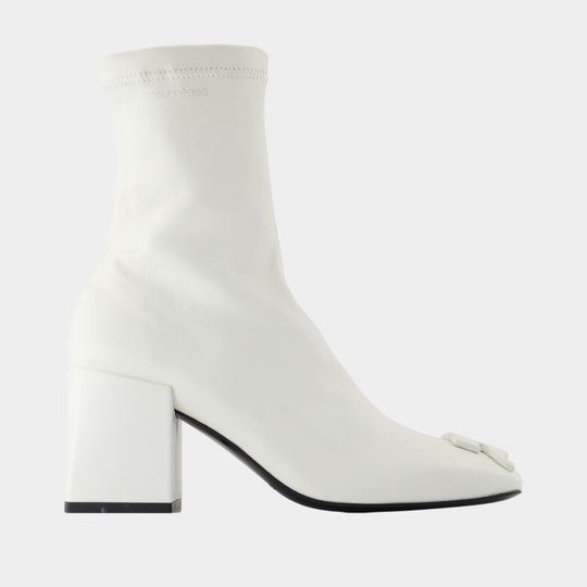 Reedition Ankle Boots - Courreges - Leather - White
