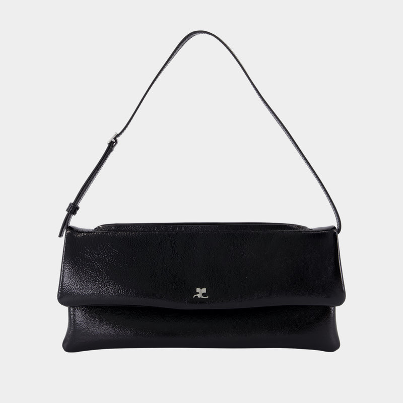 Cuff Pouch - Courreges - Leather - Black