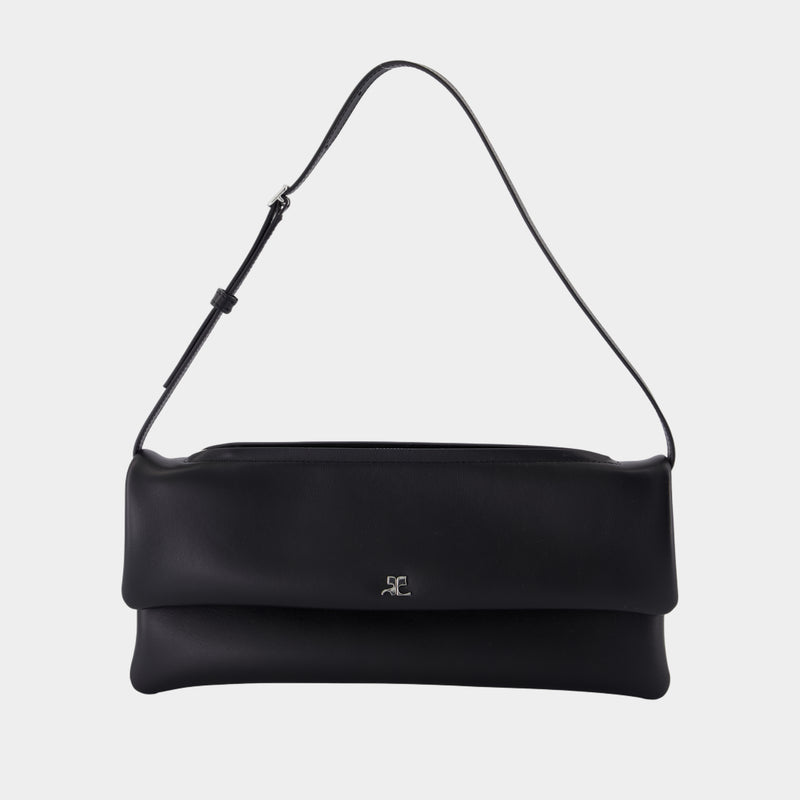 Cuff Pouch - Courreges - Leather - Black