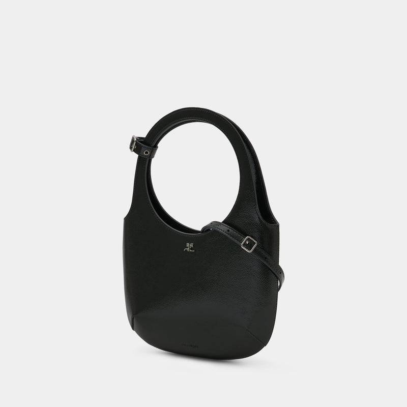 Holy Handbag - Courreges - Leather - Black