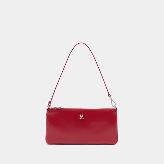 Shoulder Bag - Courreges - Leather - Red