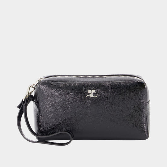 Ac Beauty Pouch - Courreges - Cotton - Black