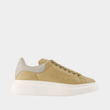 Oversized Sneakers - Alexander McQueen - Leather - Beige