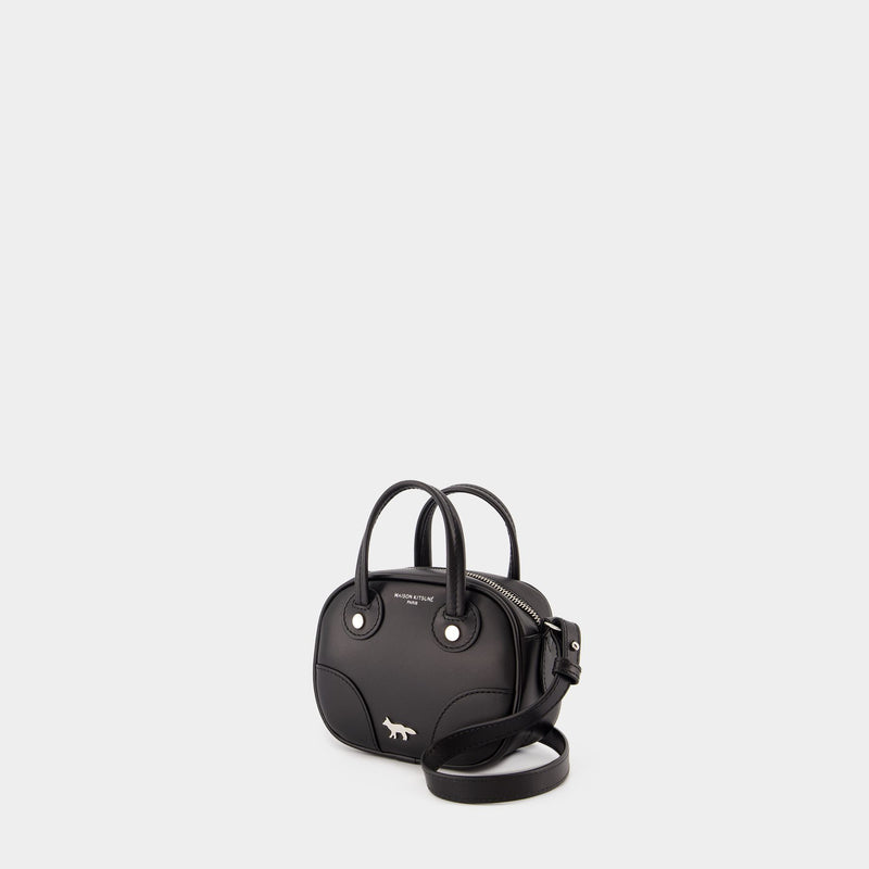 Mini Boogie Crossbody - Maison Kitsune - Leather - Black