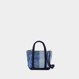 Fox Head Mini Shopper Bag - Maison Kitsune - Denim - Blue