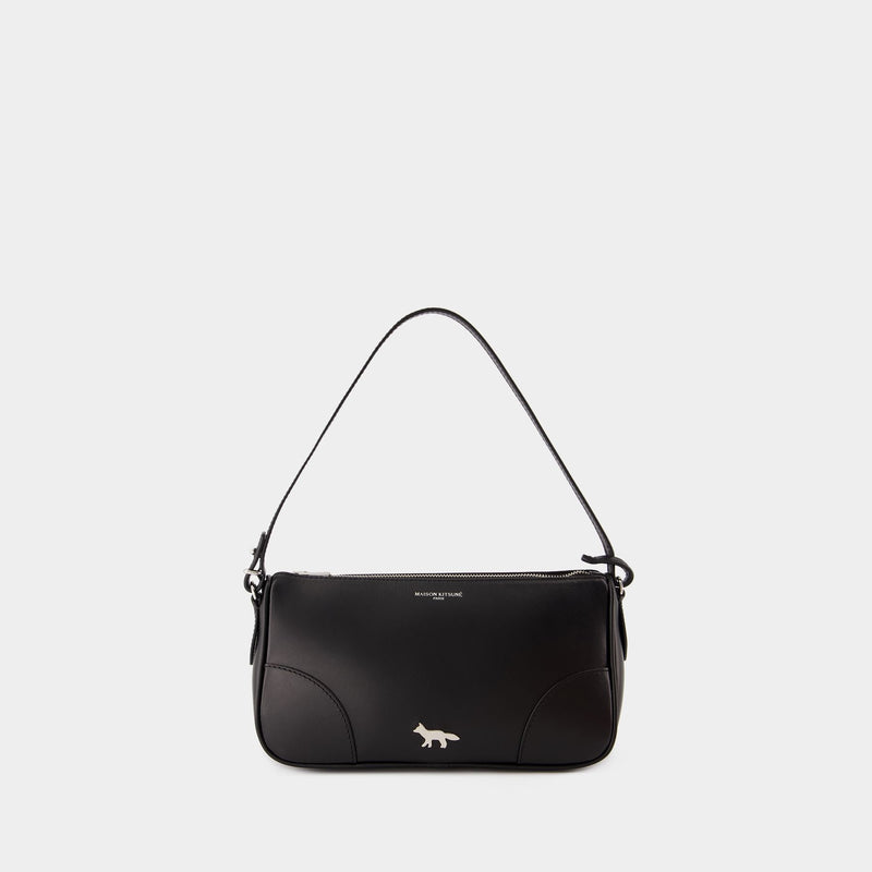 Boogie Baguette Shoulder Bag - Maison Kitsune - Leather - Black