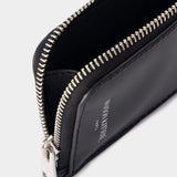 Boogie Long Zipped Card Holder - Maison Kitsune - Leather - Black