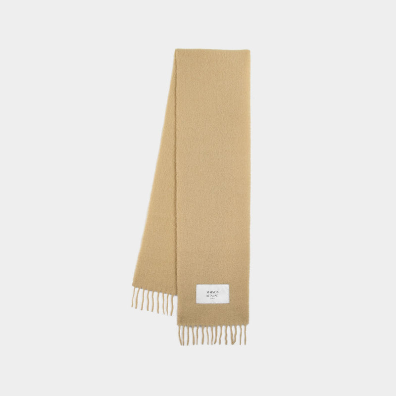 Baby Scarf - Maison Kitsune - Wool - Brown