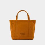 Fox Head Large Shopper Bag - Maison Kitsune - Cotton - Brown