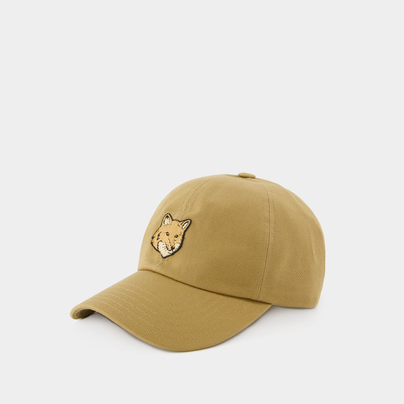 Bold Fox Head 6p Cap - Maison Kitsune - Cotton - Beige