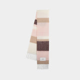 Stripes Scarf - Maison Kitsune - Wool - Pink