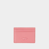 Cloud Cardholder - Maison Kitsune - Leather - Pink