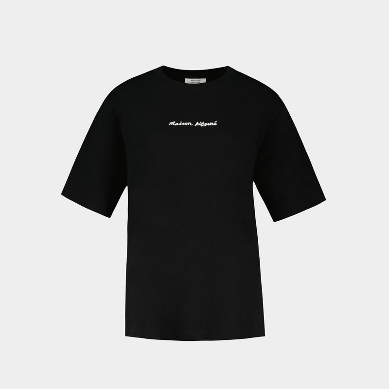 Oversize T-Shirt - Maison Kitsune - Cotton - Black