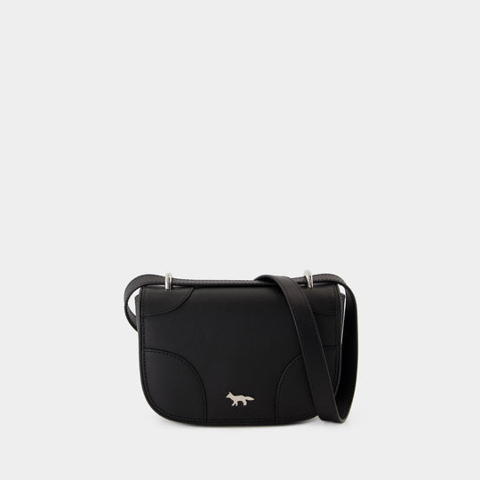 Mini Boogie Crossbody - Maison Kitsune - Leather - Black