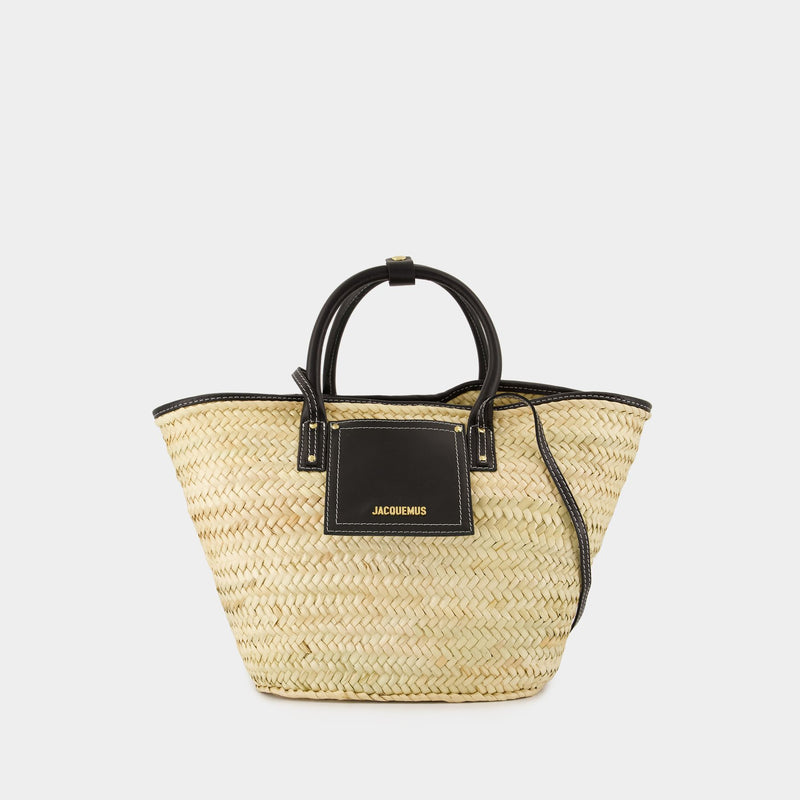 Le Panier Soli shopping bag - Jacquemus - Leather - Beige