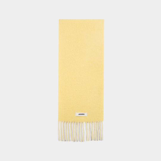 L'écharpe Carro Scarf - Jacquemus - Wool - Yellow
