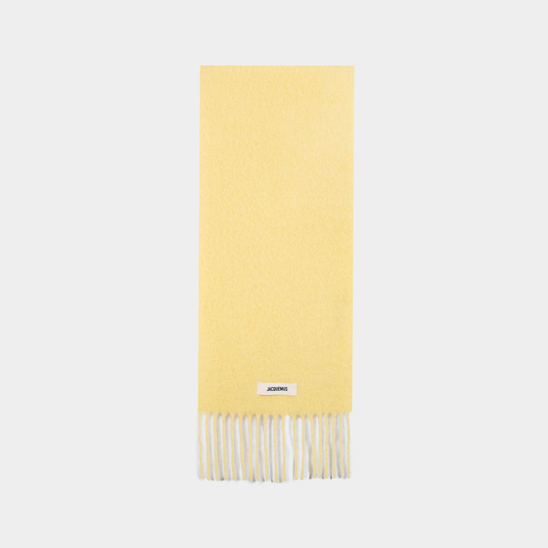 L'écharpe Carro Scarf - Jacquemus - Wool - Yellow