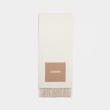 L'écharpe Rond Carre Scarf - Jacquemus - Wool - Beige