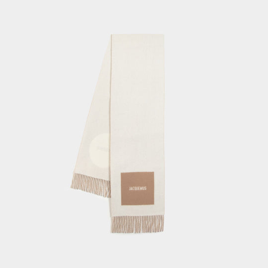 L'écharpe Rond Carre Scarf - Jacquemus - Wool - Beige