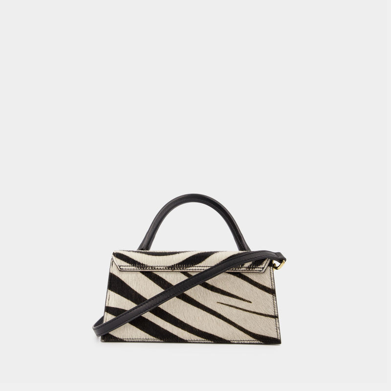 Le Chiquito Long Crossbody - Jacquemus - Leather - Black/White