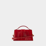 Le Grand Bambino Crossbody - Jacquemus - Leather - Dark Red