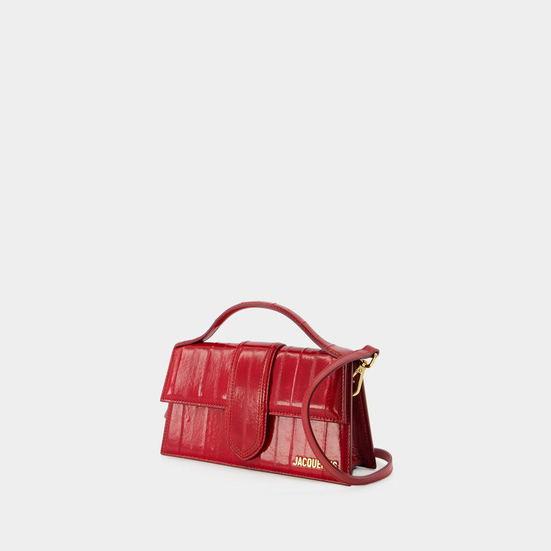 Le Grand Bambino Crossbody - Jacquemus - Leather - Dark Red