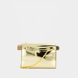 La Petite Pochette Rond C Clutch - Jacquemus - Leather - Gold