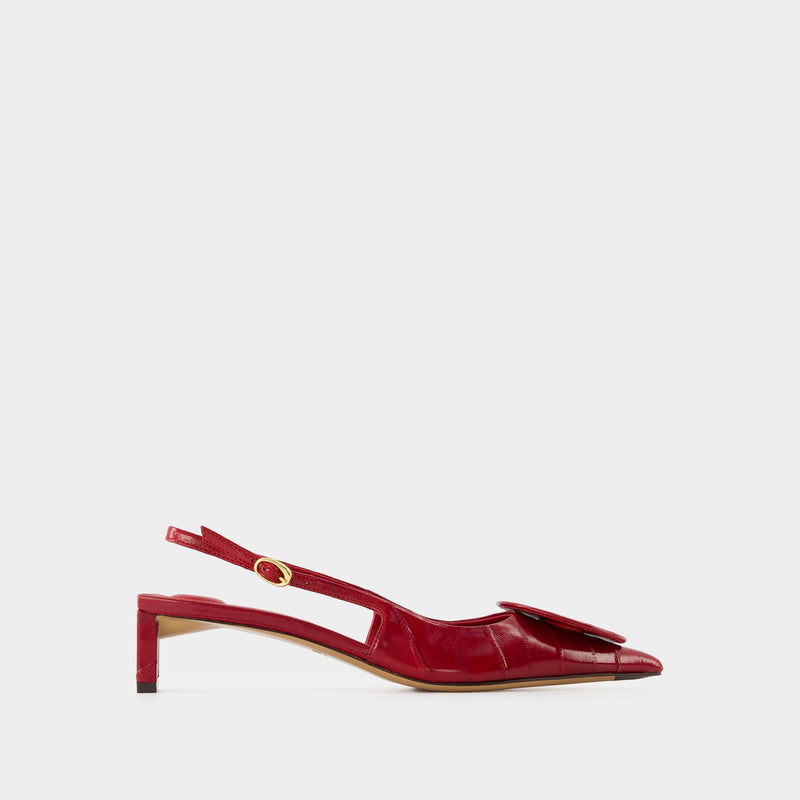 Les Slingbacks Duelo B Pumps - Jacquemus - Leather - Red