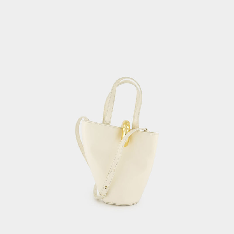 Le Petit Bambola Shopper Bag - Jacquemus - Leather - Ivory