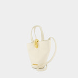 Le Petit Bambola Shopper Bag - Jacquemus - Leather - Ivory