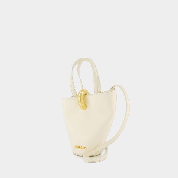 Le Petit Bambola Shopper Bag - Jacquemus - Leather - Ivory