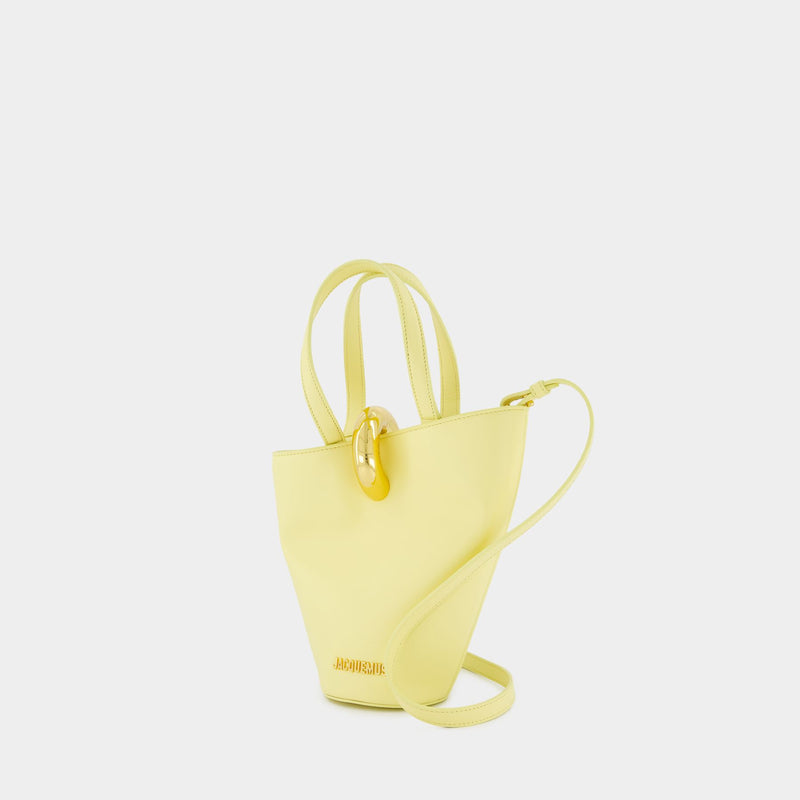 Le Petit Bambola Shopper Bag - Jacquemus - Leather - Pale Yellow