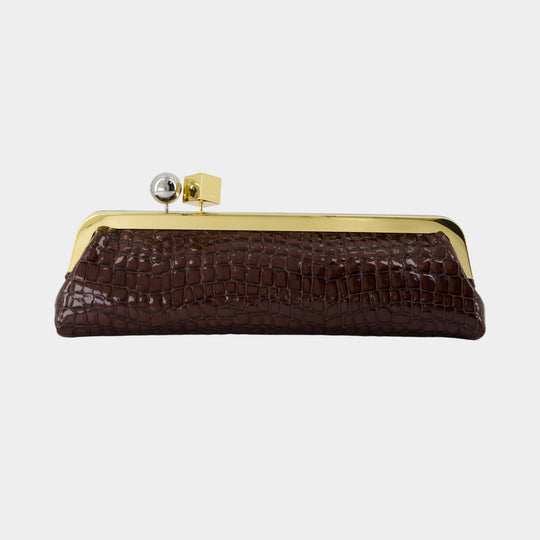 La Pochette Salon - Jacquemus - Leather - Brown