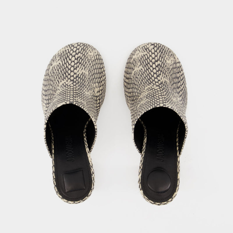 Les Mules Bisou - Jacquemus - Leather - Animal print