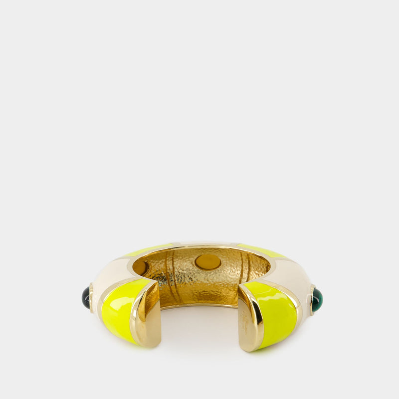 Le Bracelet Rayures - Jacquemus - Metal - White/Yellow