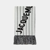 L'echarpe Liga Scarf - Jacquemus - Wool - Black