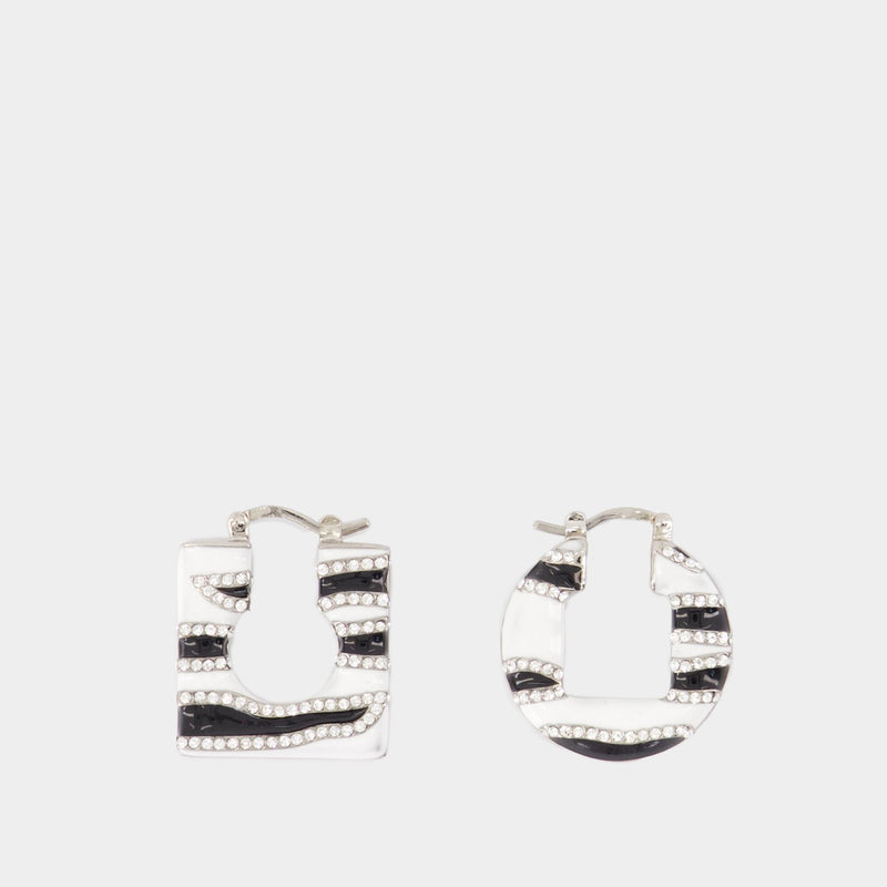 Les Boucles Rond Carre - Jacquemus - Metal - Black