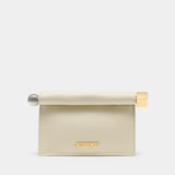 La Petite Pochette Rond Carré - Jacquemus - Leather - Ivory