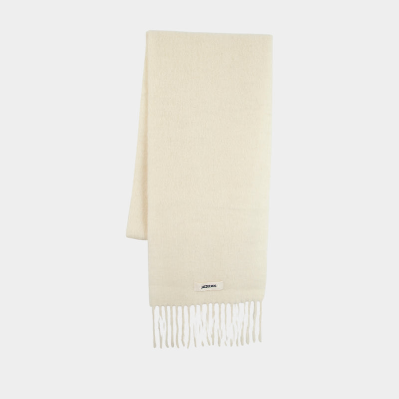 L'Echarpe Carro - Jacquemus - Wool - White