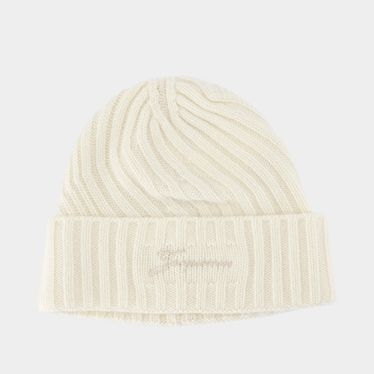 Le Bonnet Tourni - Jacquemus - Cashmere - White