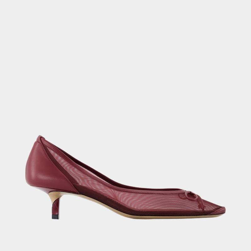 Tourni B Pumps - Jacquemus - Leather - Burgundy