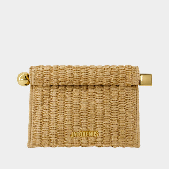 La Petite Pochette Rond Carre - Jacquemus - Synthetic - Beige