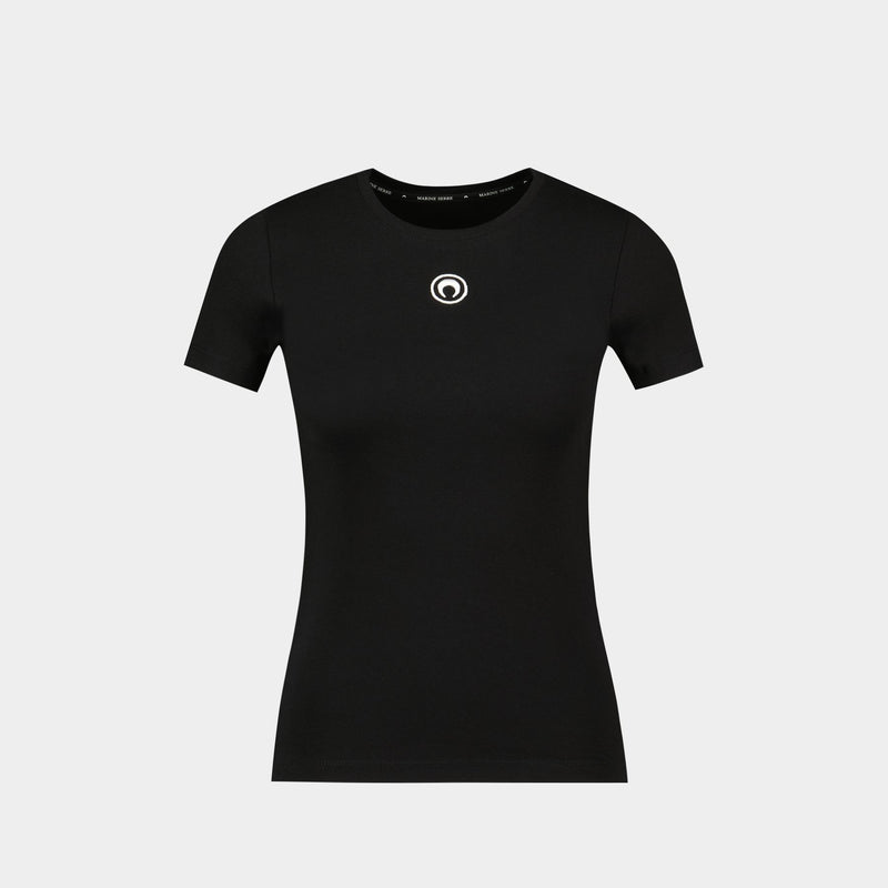 Moon Logo Baby Fit T-Shirt - Marine Serre - Cotton - Black